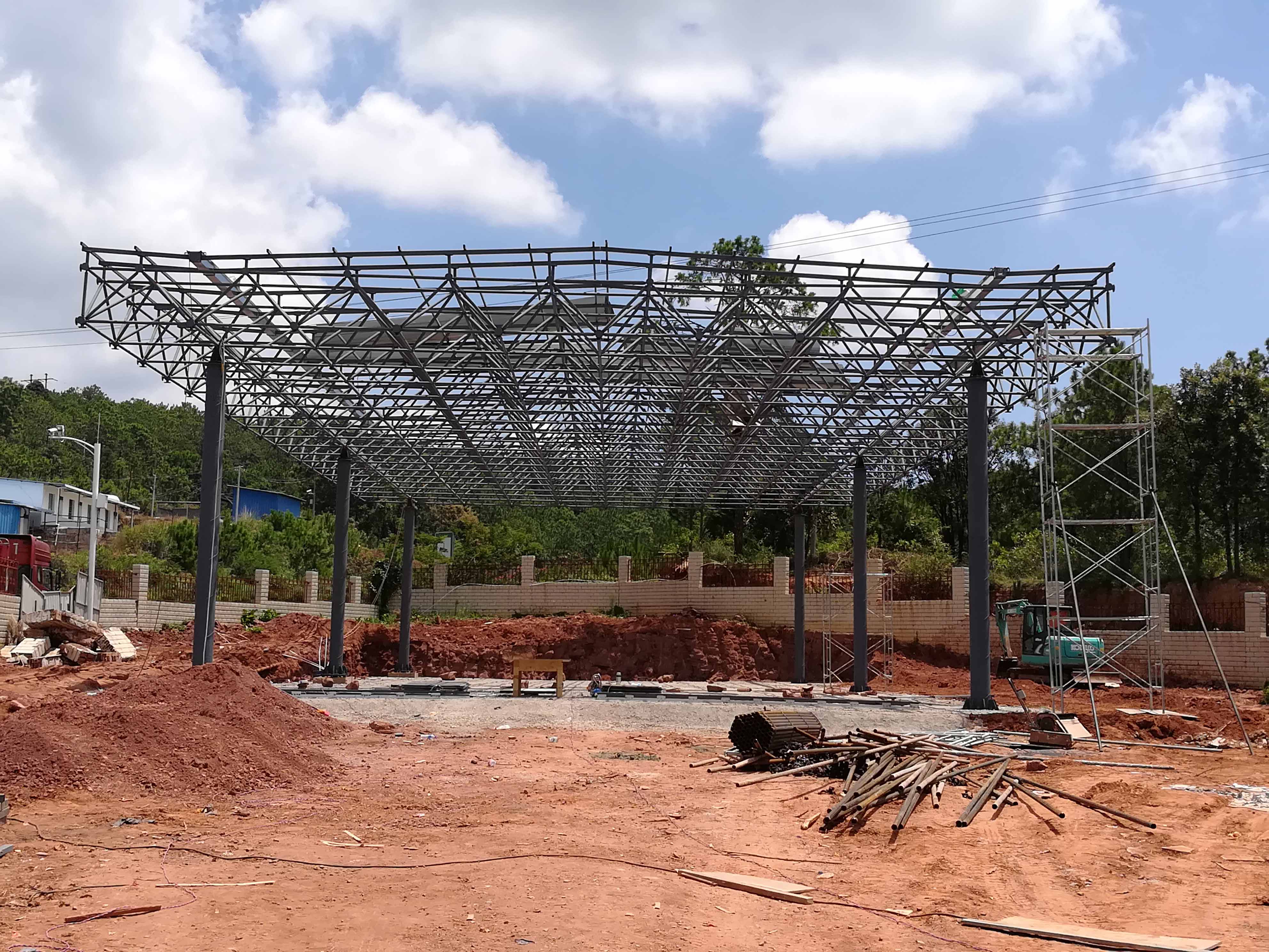 韩城加油站网架屋面